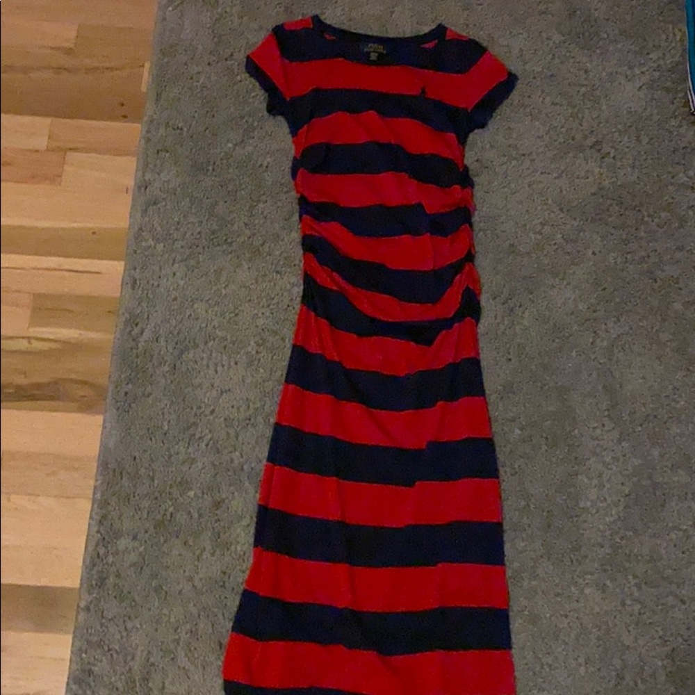 Polo Ralph Lauren blue and red striped dress!